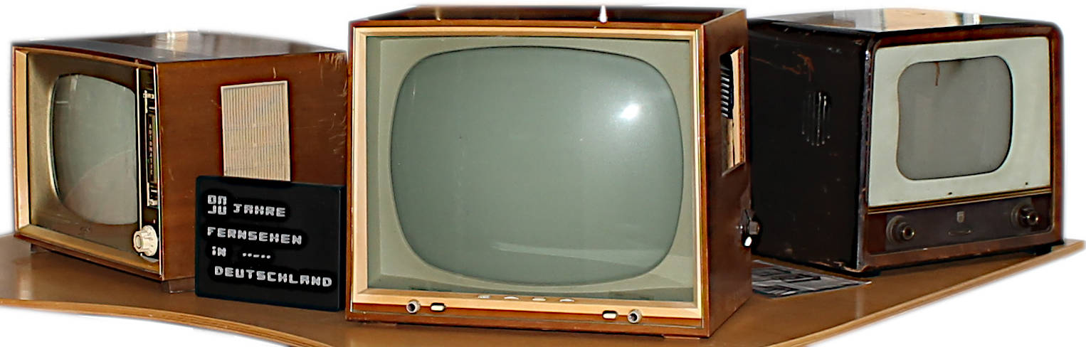 Fernseher aus den 1950er- und 1950er-Jahren