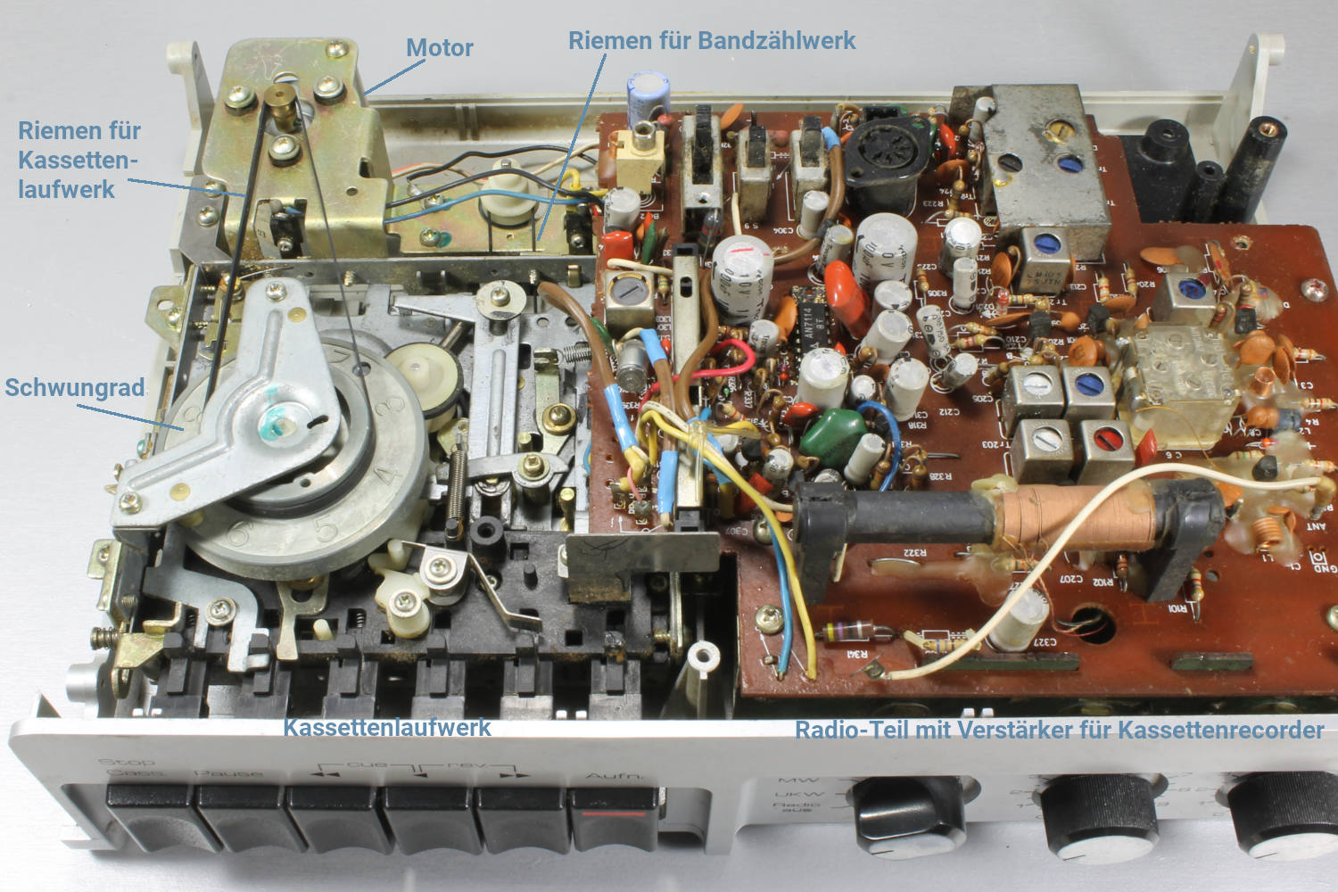 Innenleben SABA Radiorecorder