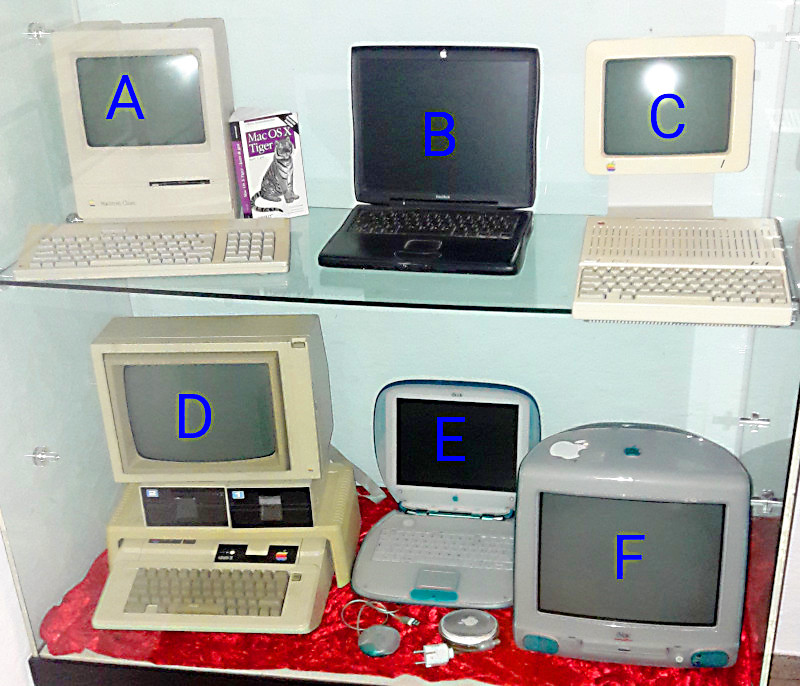 Bild mit 6 Apple-Computern
